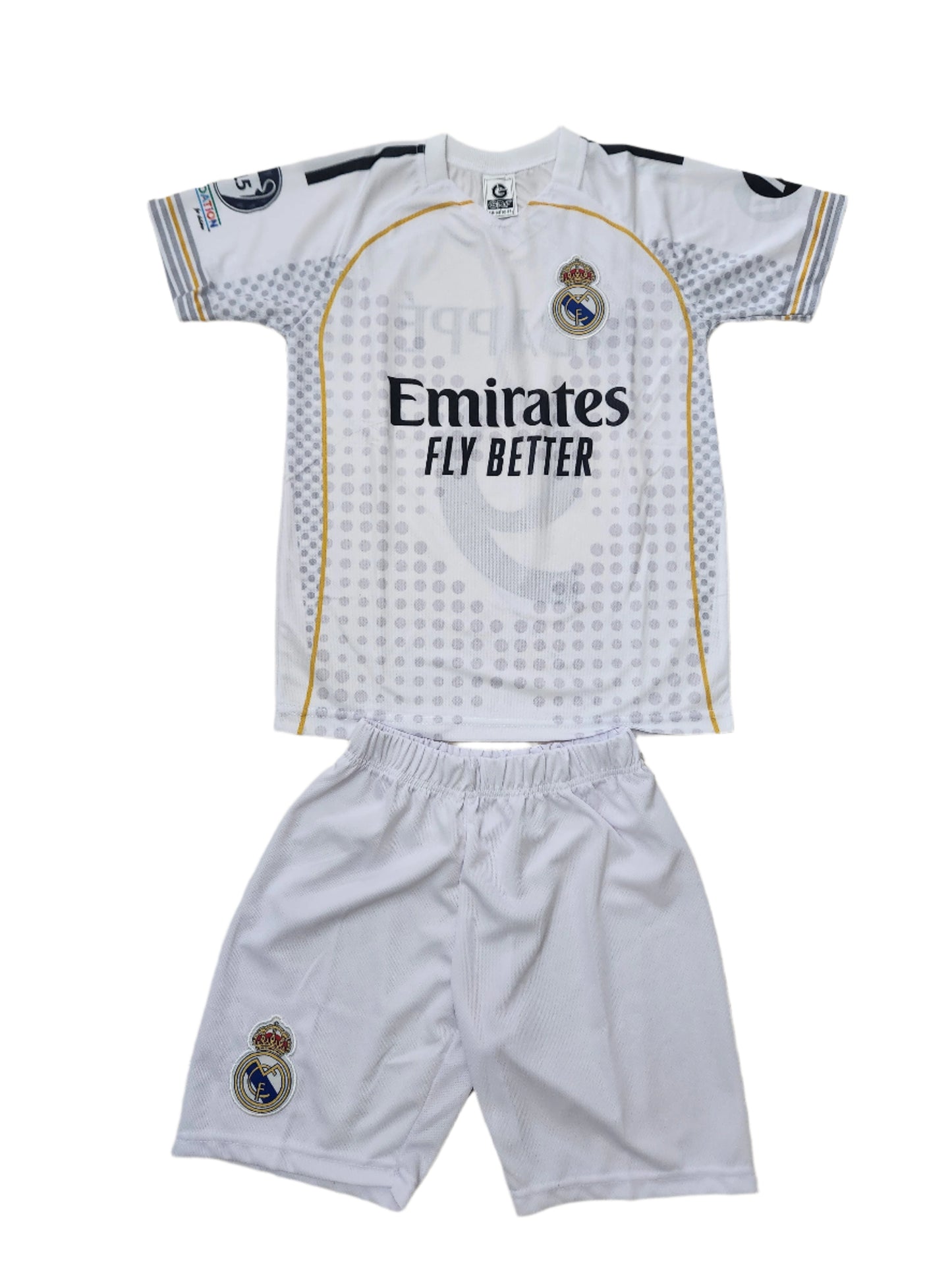 New 10 Детски футболен екип Мбапе 10, Бял, Реал Мадрид MBAPPE Madrid