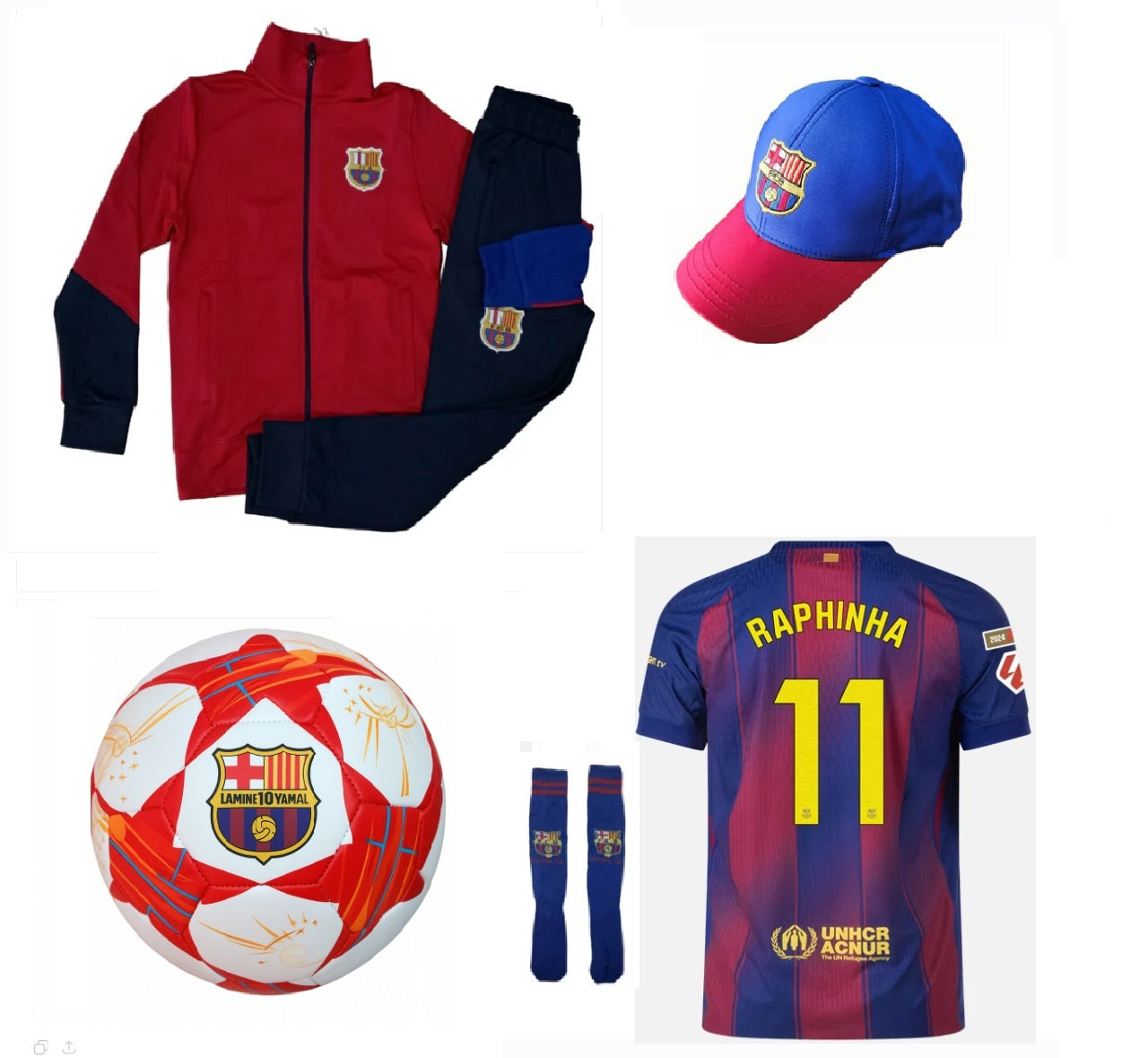 26г Детска футболна Екипировка на Рафиня Барселона, за 8г. СЕТ Raphinha 11