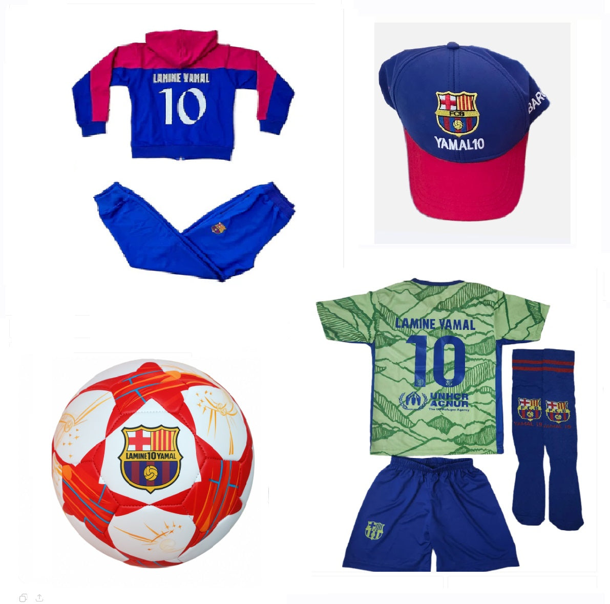 26г Детска футболна Екипировка на Ямал Барселона, за 8г. СЕТ Черен Lamine Yamal 10