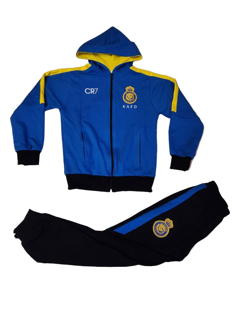 Детски спортен екип на Роналдо, Син, Анцуг с дълъг ръкав RONALDO Ал Насър