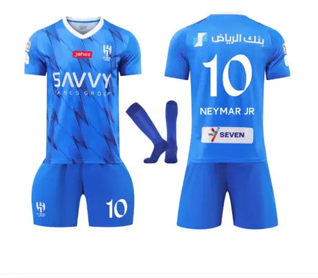 Детски спортен екип с чорапи на Неймар 10, футболен Neymar SANTOS 26г