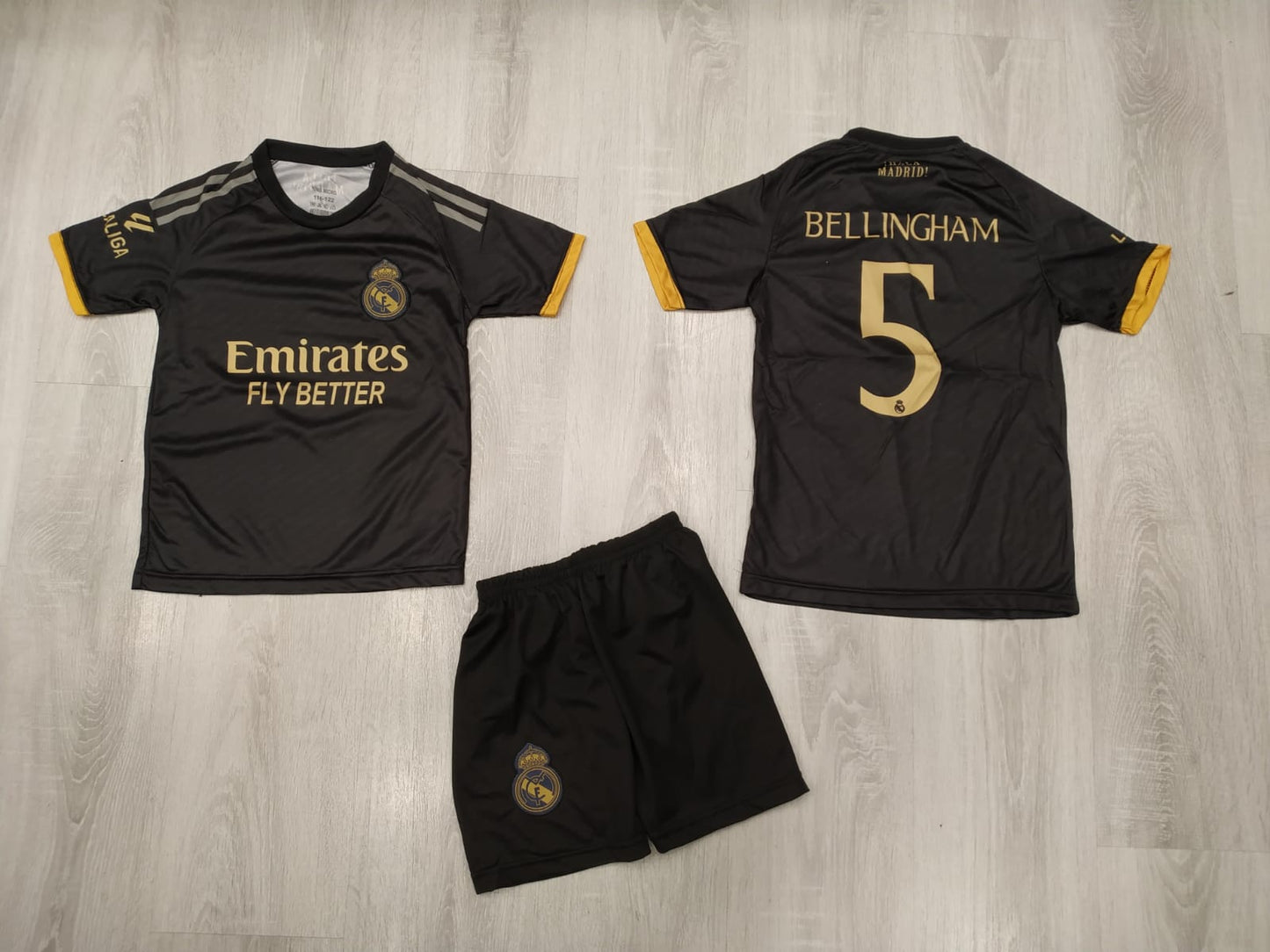 Детски спортен екип на Джуд Белингам 5, Тениска Шорти Bellingham REAL MADRID Бял 2025