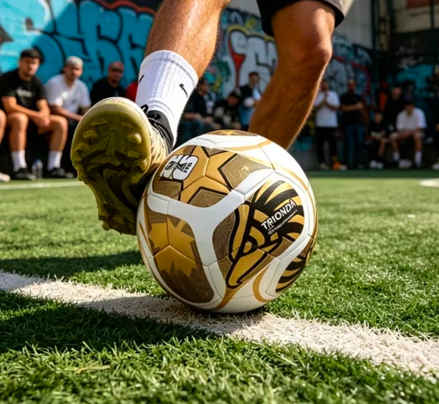 Златна Топлка Световно FIFA Топка СВЕТОВНО 2026г WORLD CUP NEW TRIONDA GOLD
