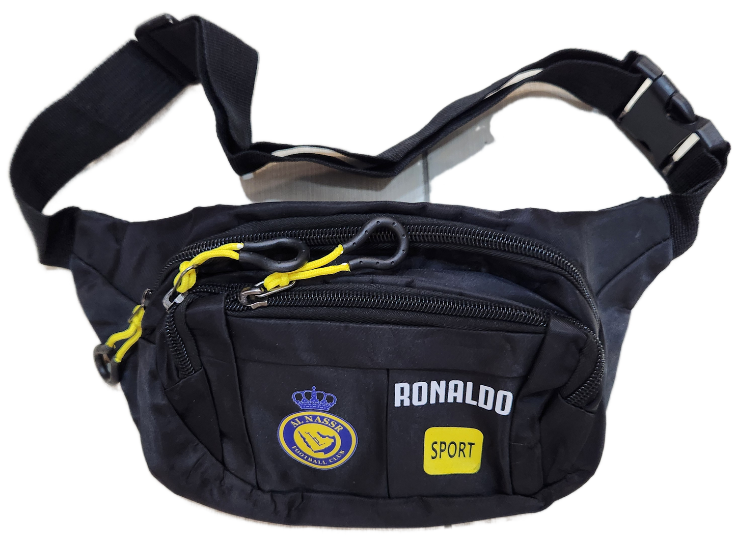 Футболни Чантички CR7 Ronaldo През рамо Ал Насър роналдо Черна