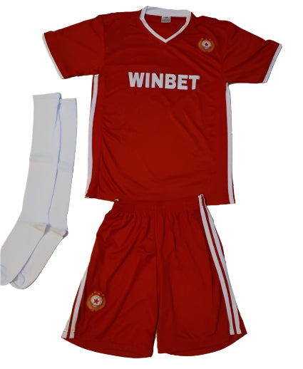 Детски спортен екип на ЦСКА с Чорапи червен цвят, футболен ЦСКА