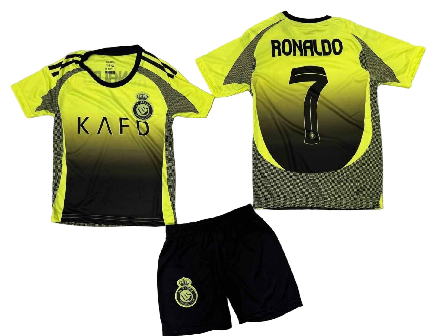2026 Детски футболен екип на Роналдо 7, ЕЛЕКТРИК чорапи RONALDO Al Nassr New