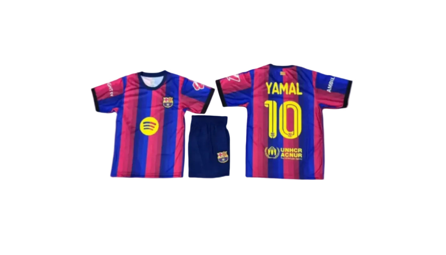 26/27 Детски футболен екип на Ламин Ямал 10 NEW Барселона Lamine Yamal Barcelona