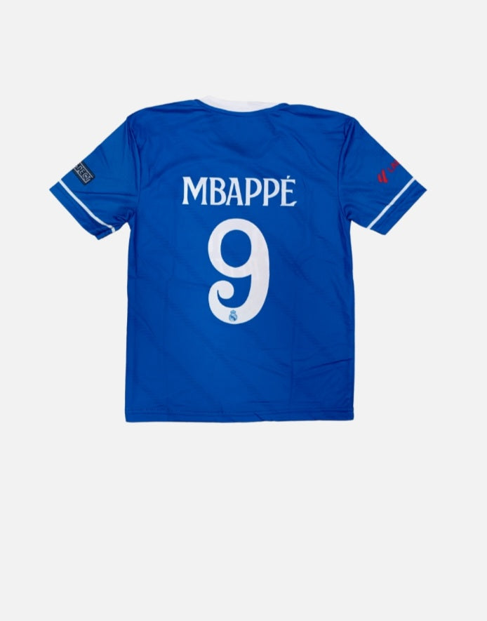 2026 Детски футболен екип Мбапе 10 Mbappe с шорти Син, Реал Мадрид