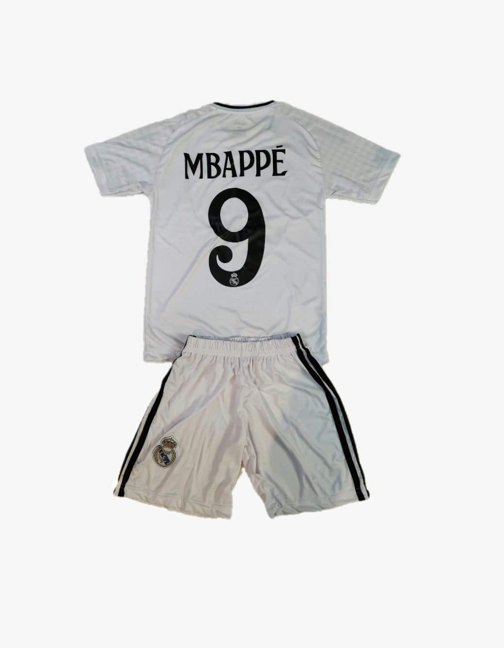 Мъжка Тениска на Мбаппе 9 Реал Мадрид Бяла MBAPPE