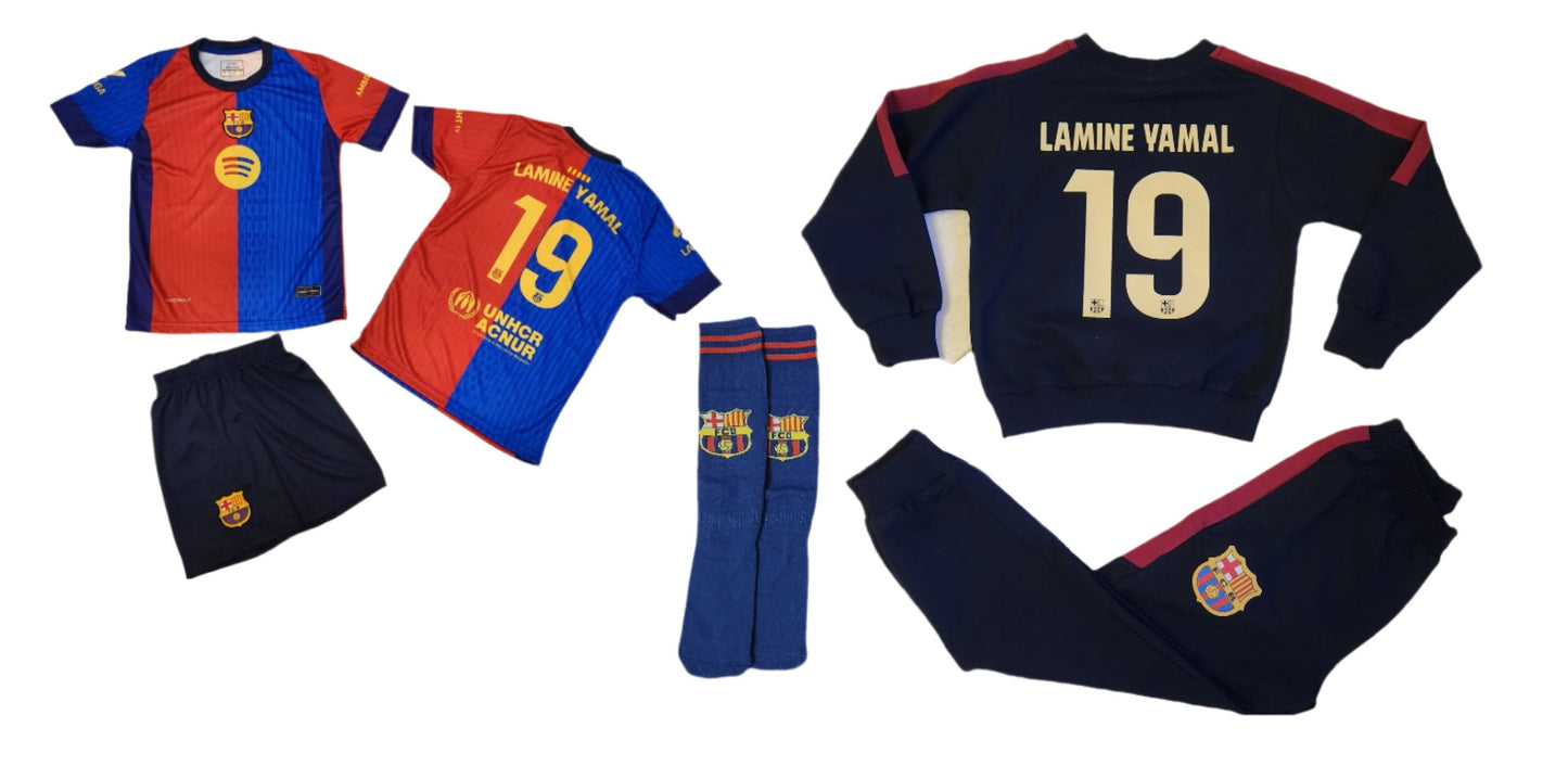 PROMO Детски спортен Екип на Ламин Ямал с Анцуг Барселона 2025 Yamal