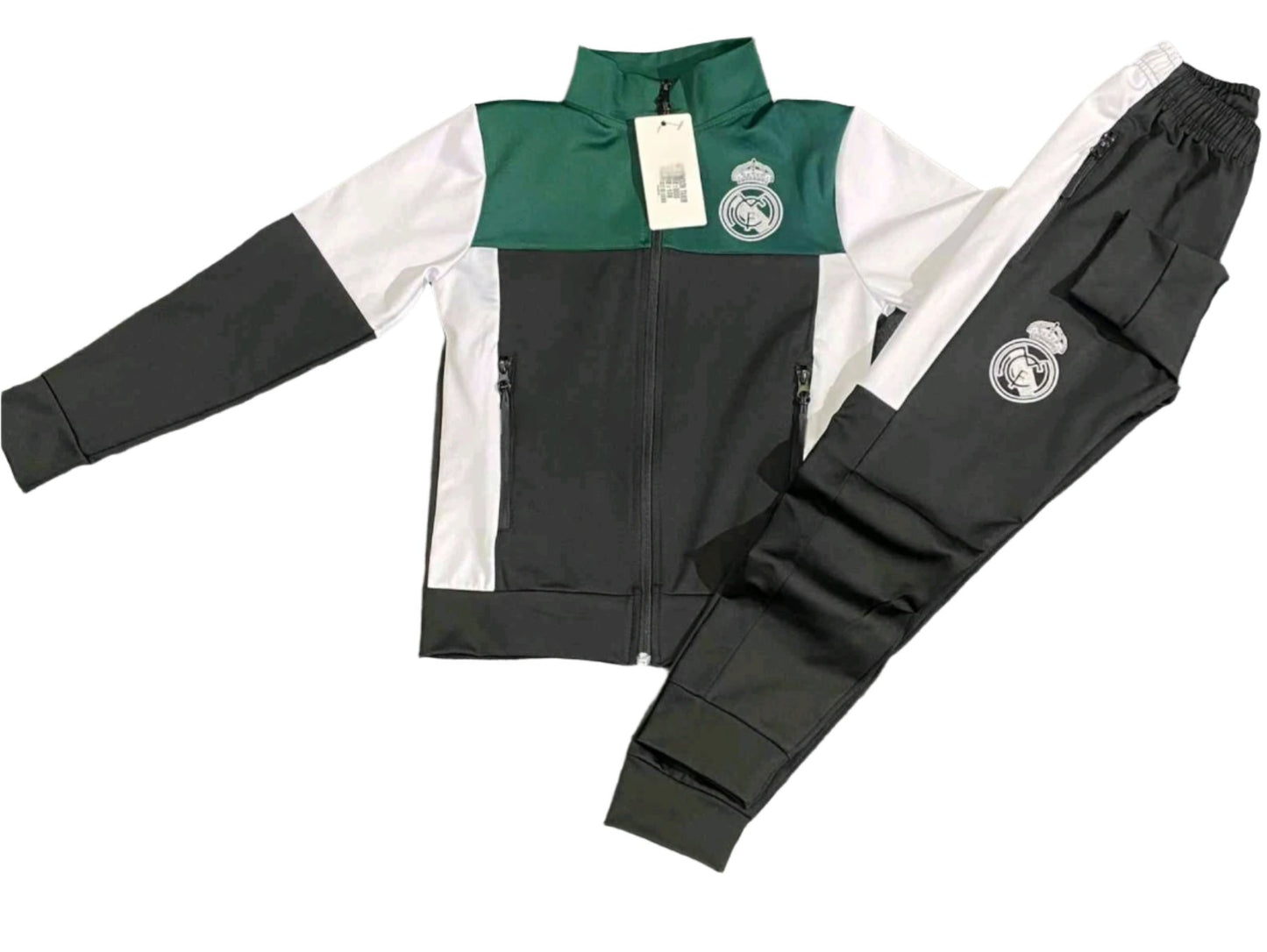 Детски спортен екип на Real Madrid MB9, черно - Син Анцуг Реал Мадрид