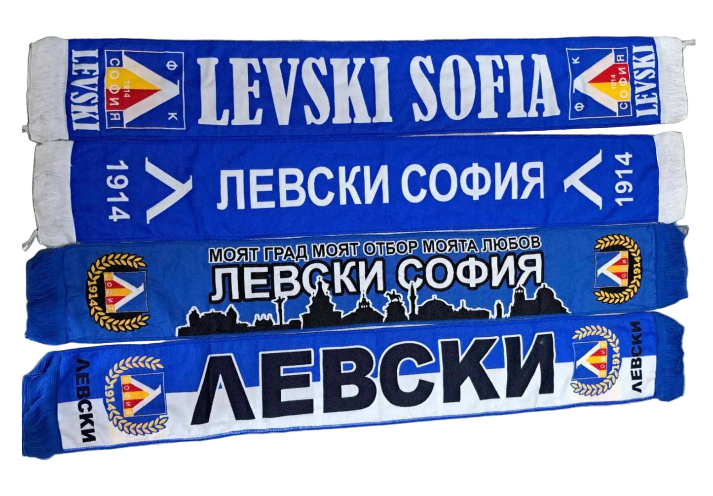 Ново Шал Левски София фенски шалове 8 модела с Бродерия