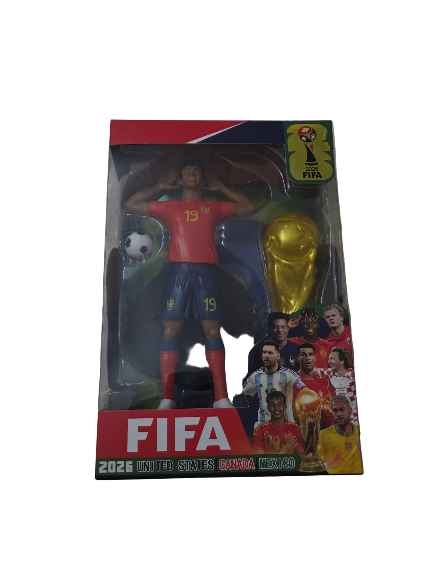 Ronaldo Portugalia Фигурка с Купа Ново играчка на Роналдо 7 Световна Купа 20см Футбол