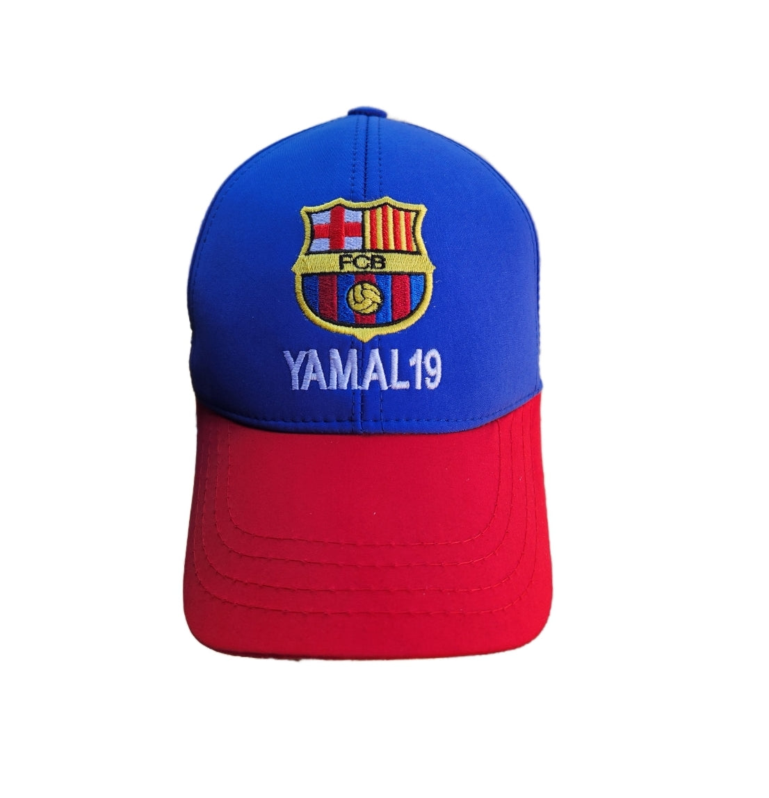 Спортна шапка с козирка, Футбoлна на Ямал, Червено - Синя Lamine Yamal 25г