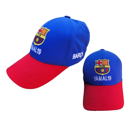 Спортна шапка с козирка, Футбoлна на Ямал, Червено - Синя Lamine Yamal 25г