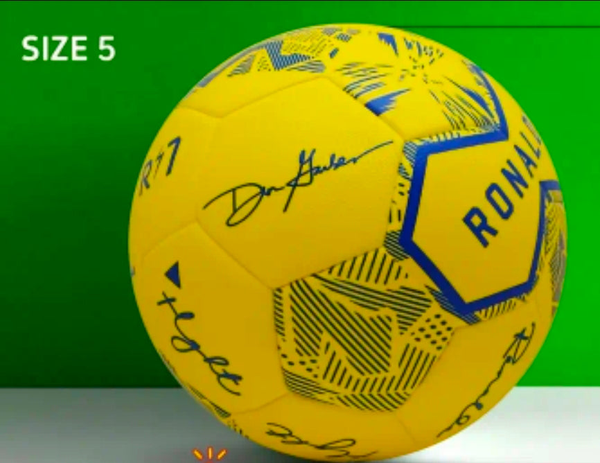 Ал Насър Футболна Топка CR7 RONALDO / Роналдо 2025г AL NASSR Жълта