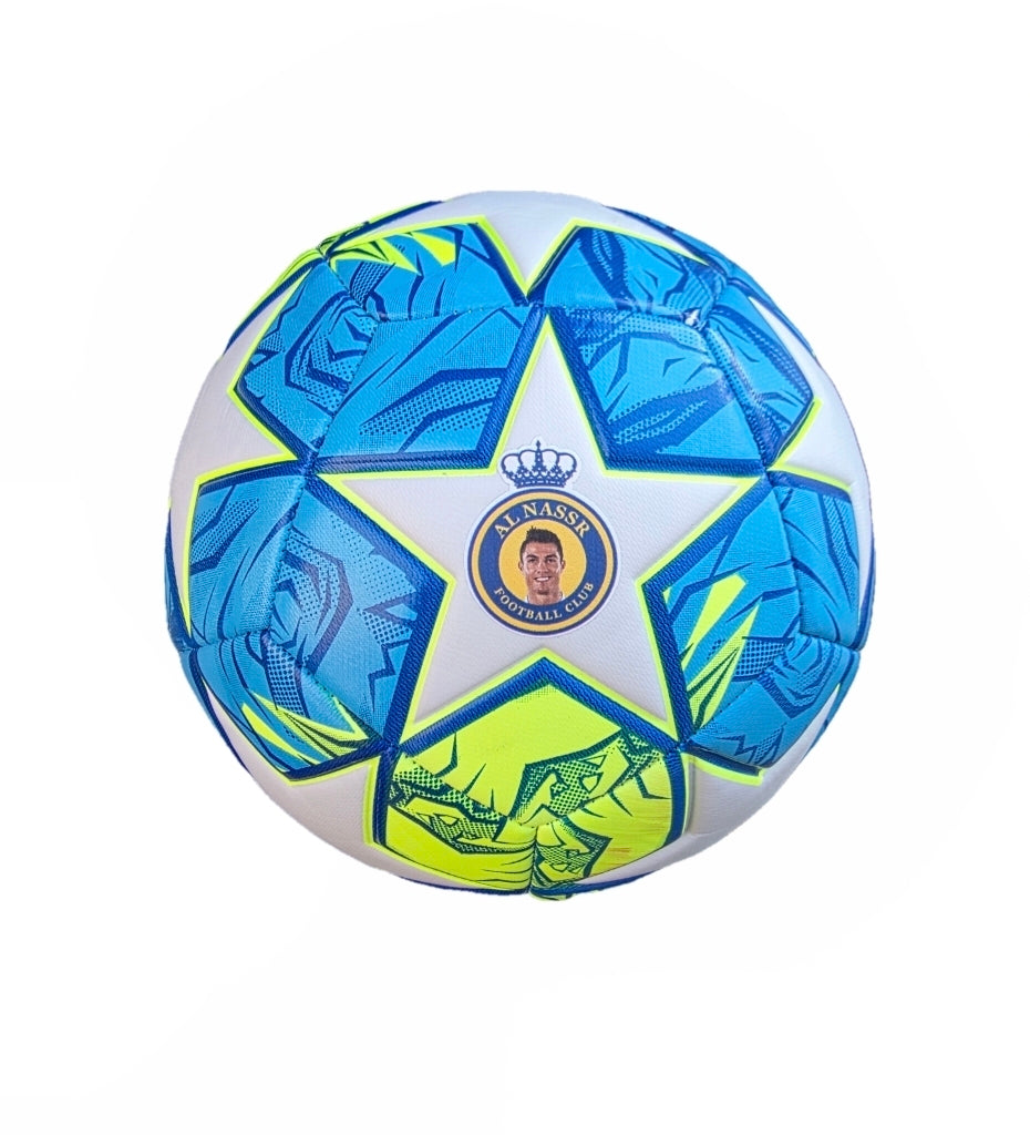 Футболна Топка Кристиано Роналдо Al Nassr CR7 Синьо - Жълта Champions Style