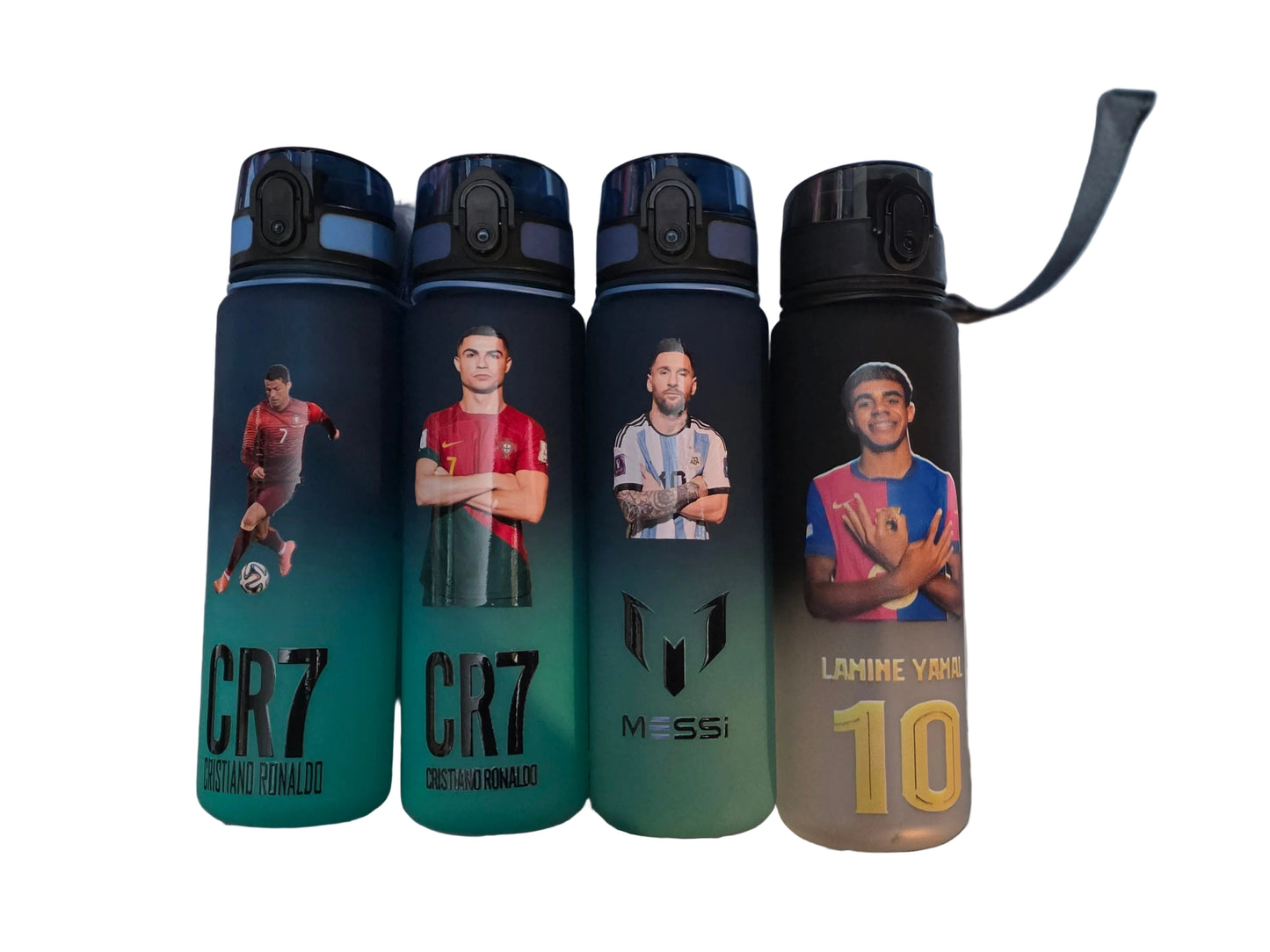 Футболна Бутилка за вода Спортна RONALDO 7 детско CR7 Messi Yamal