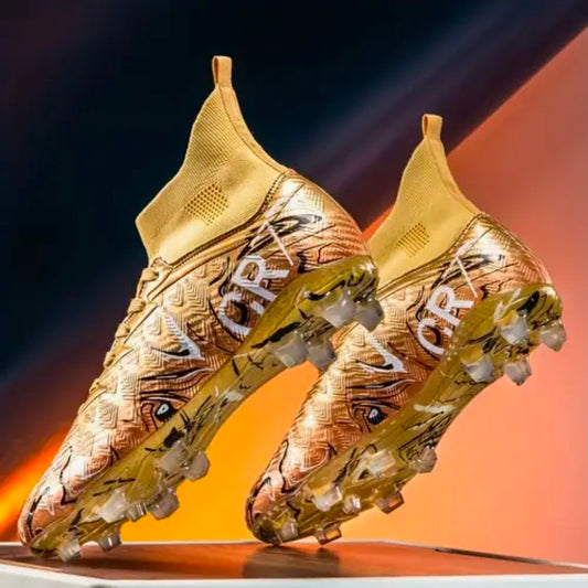 CR7 Кристиано Роналдо футболни Бутони GOLD детско | Калеври за футбол Златни