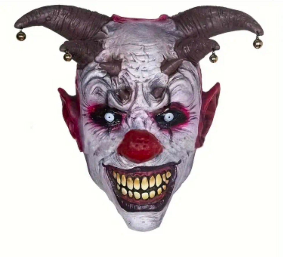 Halloween MASK CLOWN Horor Маска за Хелоуин Страшна маска Бял Клоун
