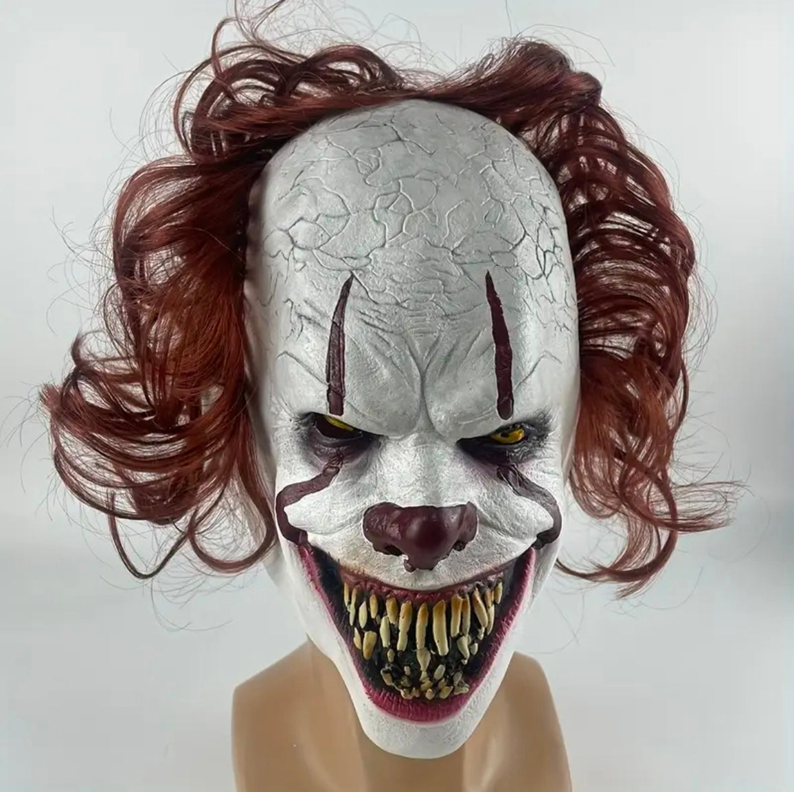 Halloween MASK Маска за Хелоуин Страшна маска Бял жокер Филма ТО