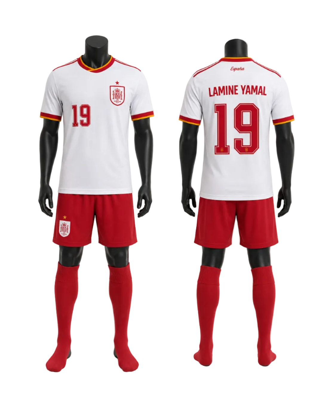 FiFA Бял Детски екип на Ламин Ямал 19 Испания с Чорапи 2026 Световно SPAIN Lamine YAMAL