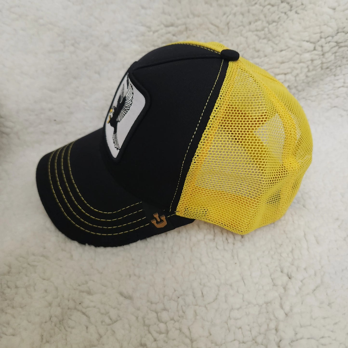 Мъжка шапка с козирка Goorin Bros Сива Пантера черно