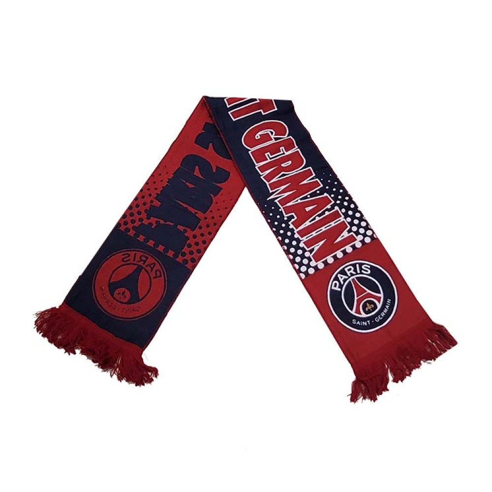 Футболен Шал PARIS Спортно шалче ПСЖ, син плетен