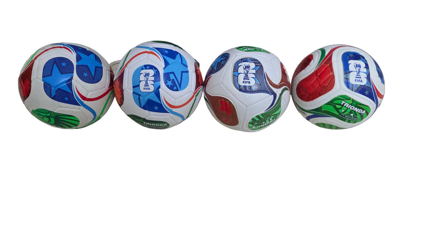 Зелена Детска футболна Топка СВЕТОВНО 2026г WORLD CUP NEW TRIONDA FIFA New CLASS 4