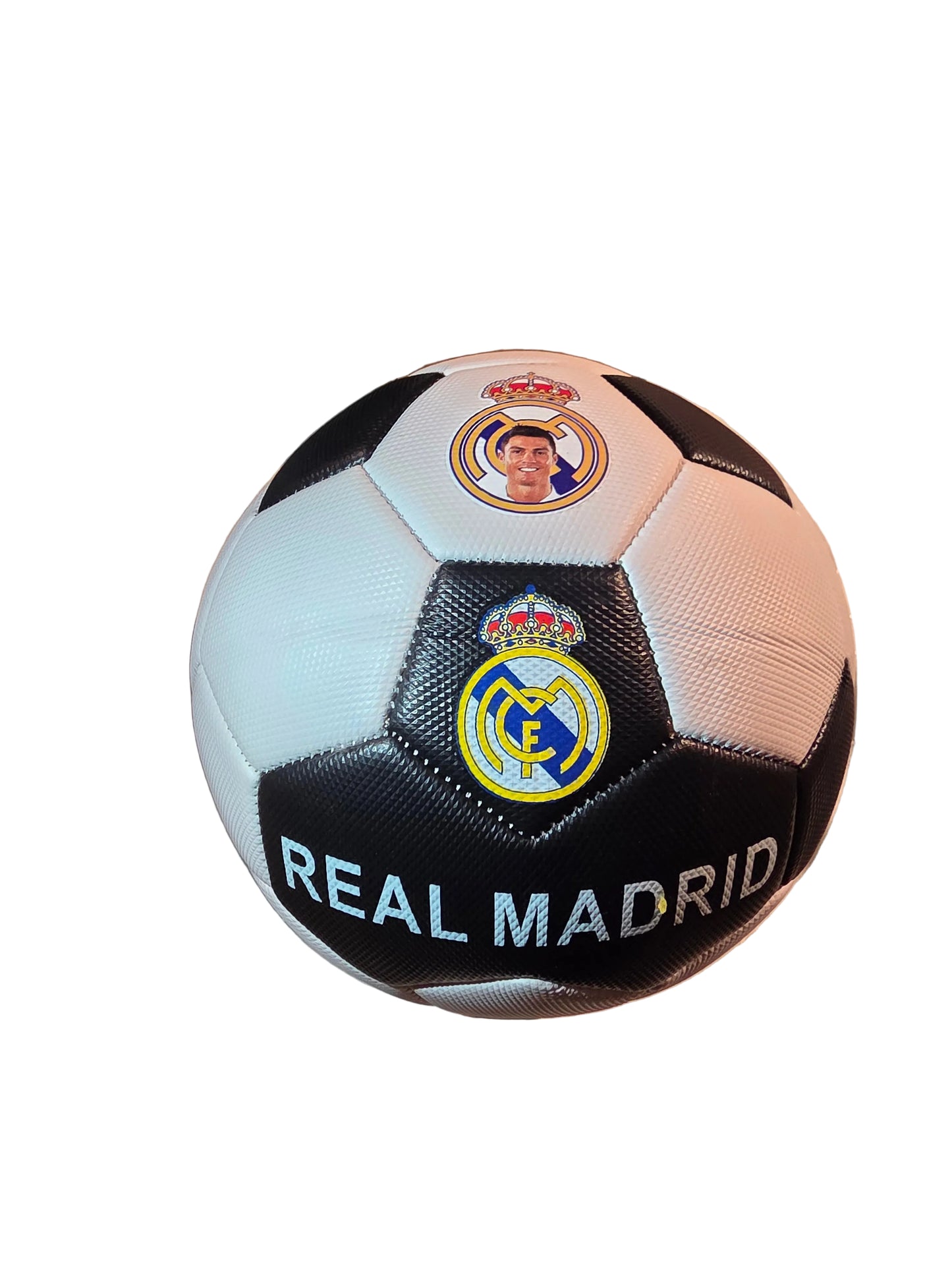 Футболна Топка на CR7 Роналдо Real Madrid 25/26г Бяла Размер 5, Шита