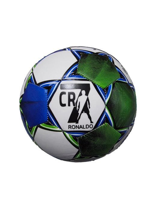 Зелено - синя Футболна Топка на CR7 Роналдо 2026г  Размер 5, Шита