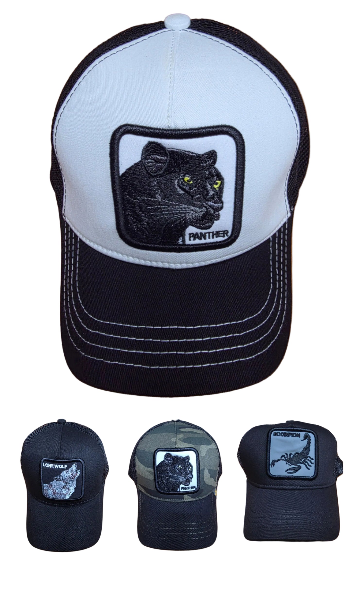 Роналдо Scorpion Oficial Model GOORIN BROS Black  Черна шапка Скорпион с Козирка