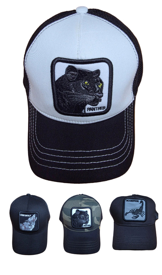 Мъжка шапка с козирка Goorin Bros Сива Пантера, Акула, Тигър, Вълк Акула