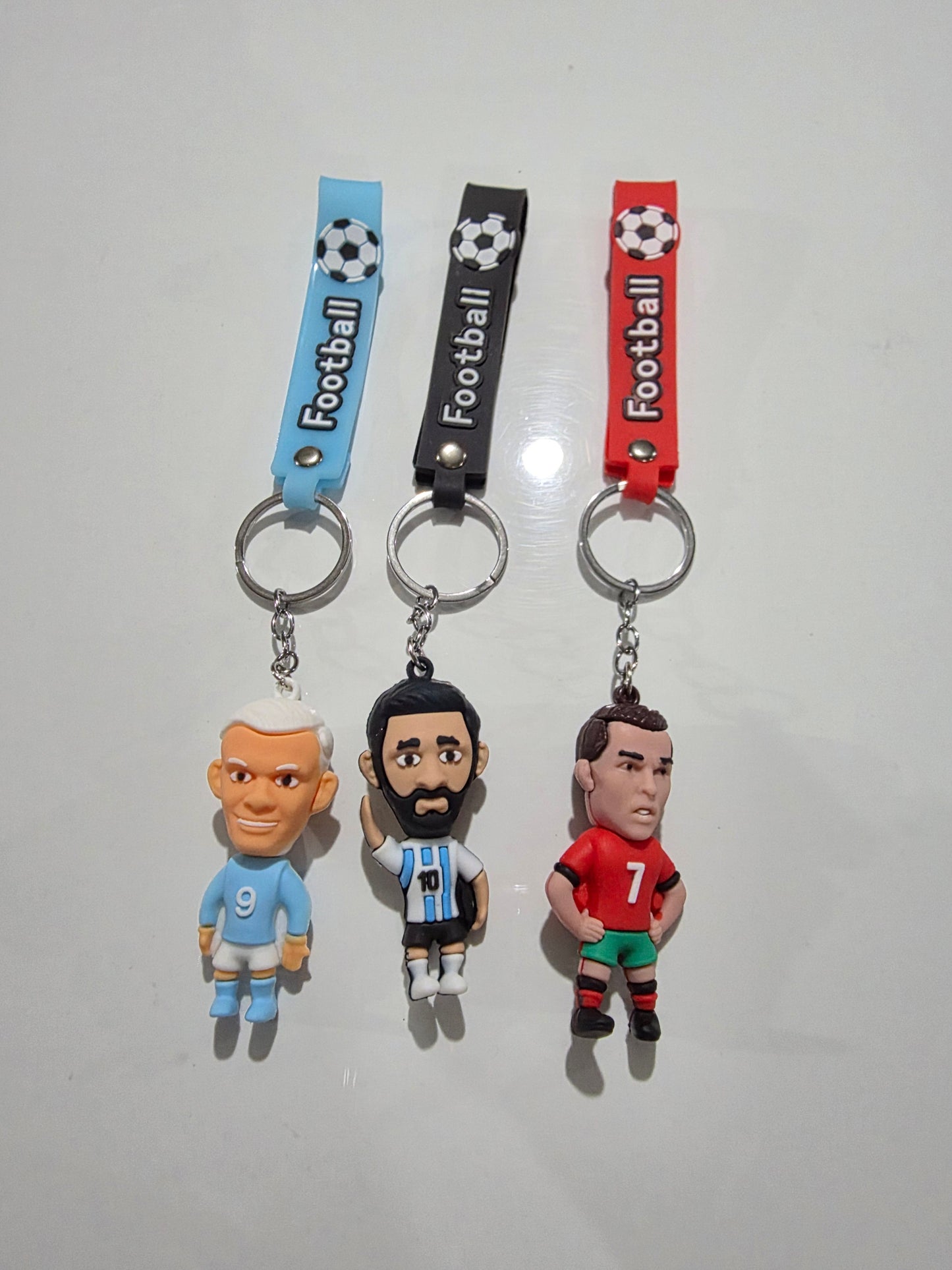 Детски фигурки с ключодържатели на Футболисти 9см - Роналдо, мбаппе, ямал, меси, холанд