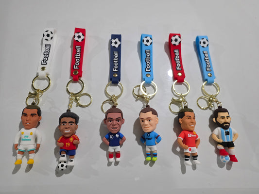 Детски фигурки с ключодържатели на Футболисти 9см - Роналдо, мбаппе, ямал, меси, холанд