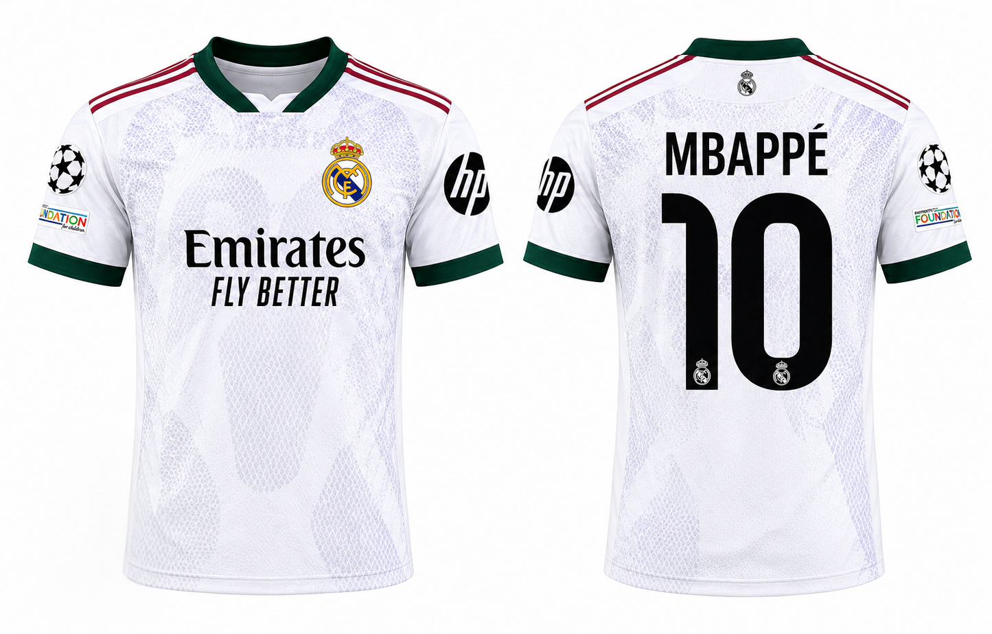 2027 Мъжка Тениска на Мбаппе 10 Реал Мадрид Бяла MBAPPE New