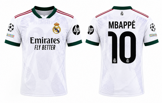 2027 Мъжка Тениска на Мбаппе 10 Реал Мадрид Бяла MBAPPE New