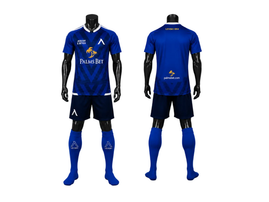 Сезон 2027 Детски Екип + Калци LEVSKI SOFIA Бродерия | Palms, футболен Левски цвят Син Ново