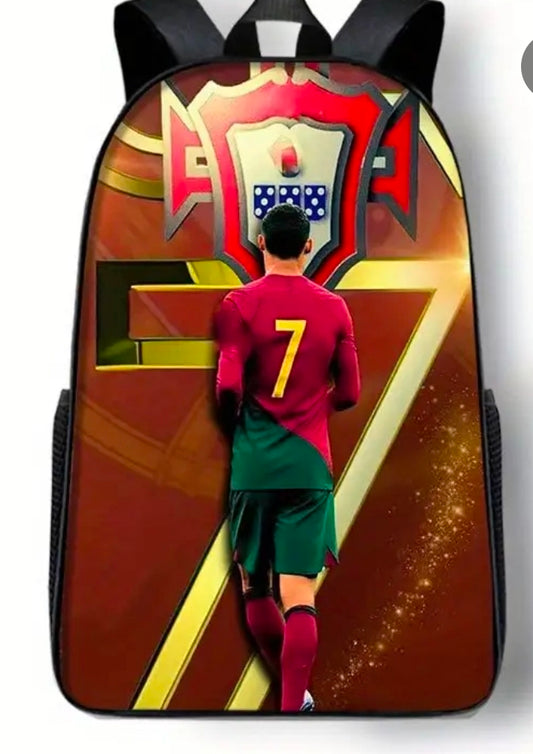 Футболна Ученическа Раница RONALDO 7 детско юноша Portugalia Роналдо