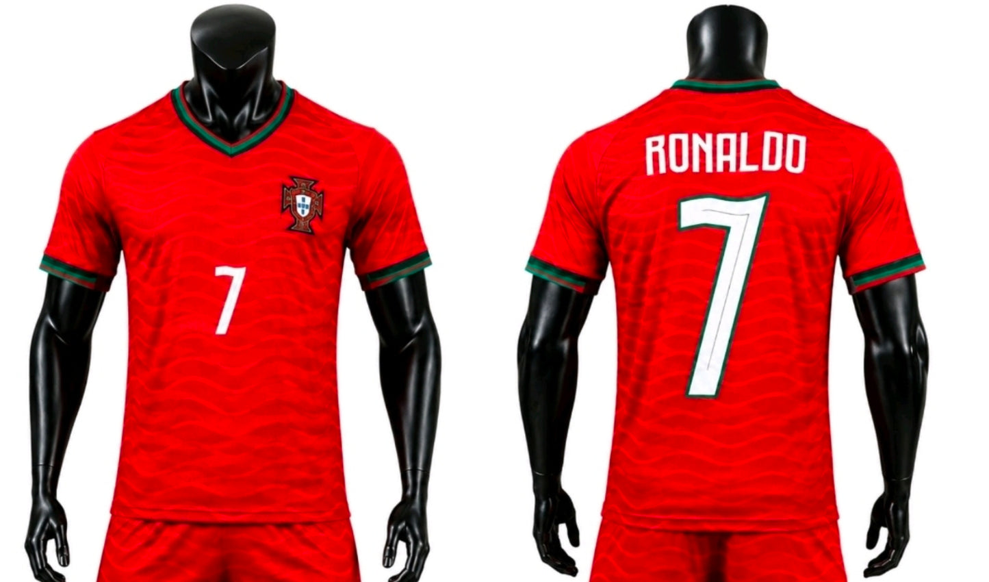 Световно 2026 Мъжка Тениска на Роналдо 7  Португалия RONALDO Червена