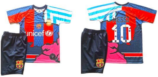 2026 Детски футболен екип на Меси Световно WORLD Тениска + Шорти всички отбори MESSI 10