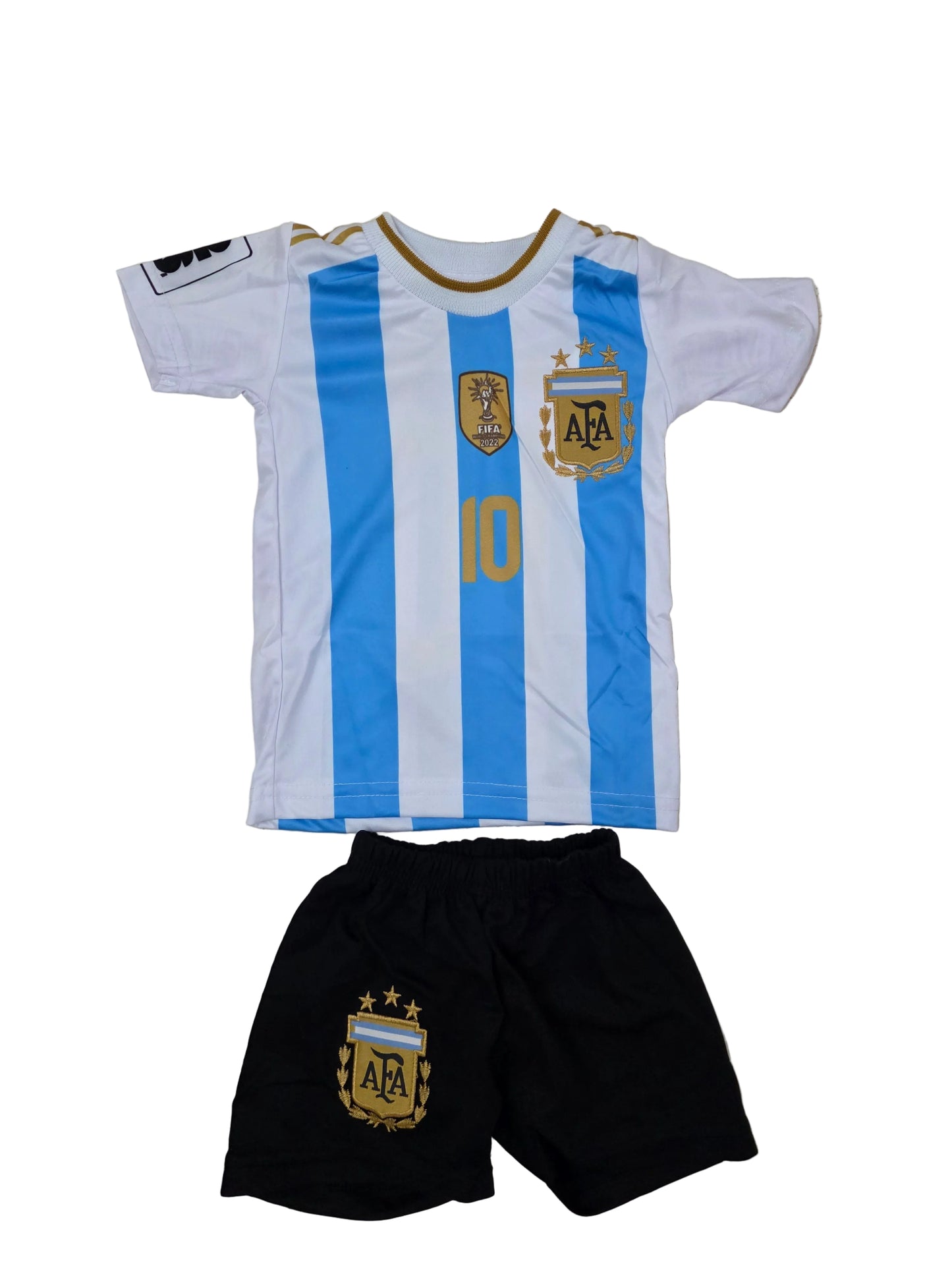 Бебе спортен екип на Messi Argentina, Комплект в Бял и син цвят 2026 Меси