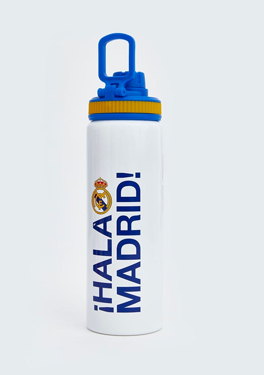 Футболна Бутилка за вода Спортна Реал Мадрид детско Hala Madrid CR7 Бяла