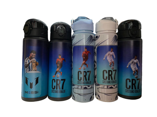 Футболна Бутилка за вода Спортна RONALDO 7 детско CR7 Messi Yamal