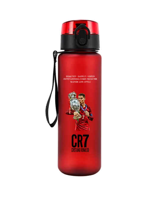 Футболна Бутилка за вода Червена RONALDO 7 детско CR7
