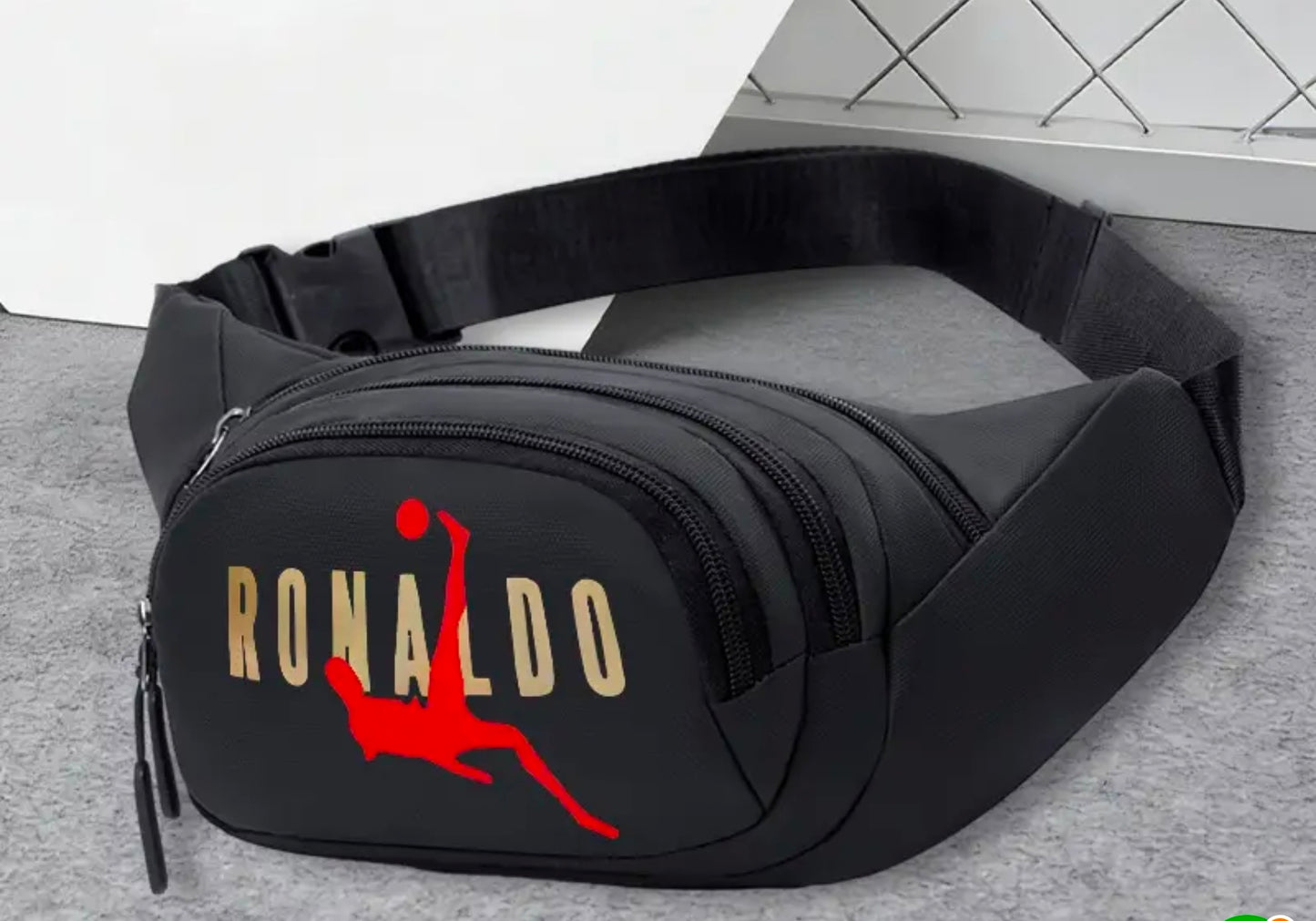 Футболни Чантички CR7 Ronaldo През рамо Ал Насър роналдо Черна