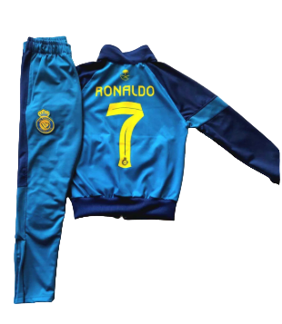 Футболен спортен екип на Роналдо 7, Син  Анцуг с дълъг ръкав Ал Насър 2025