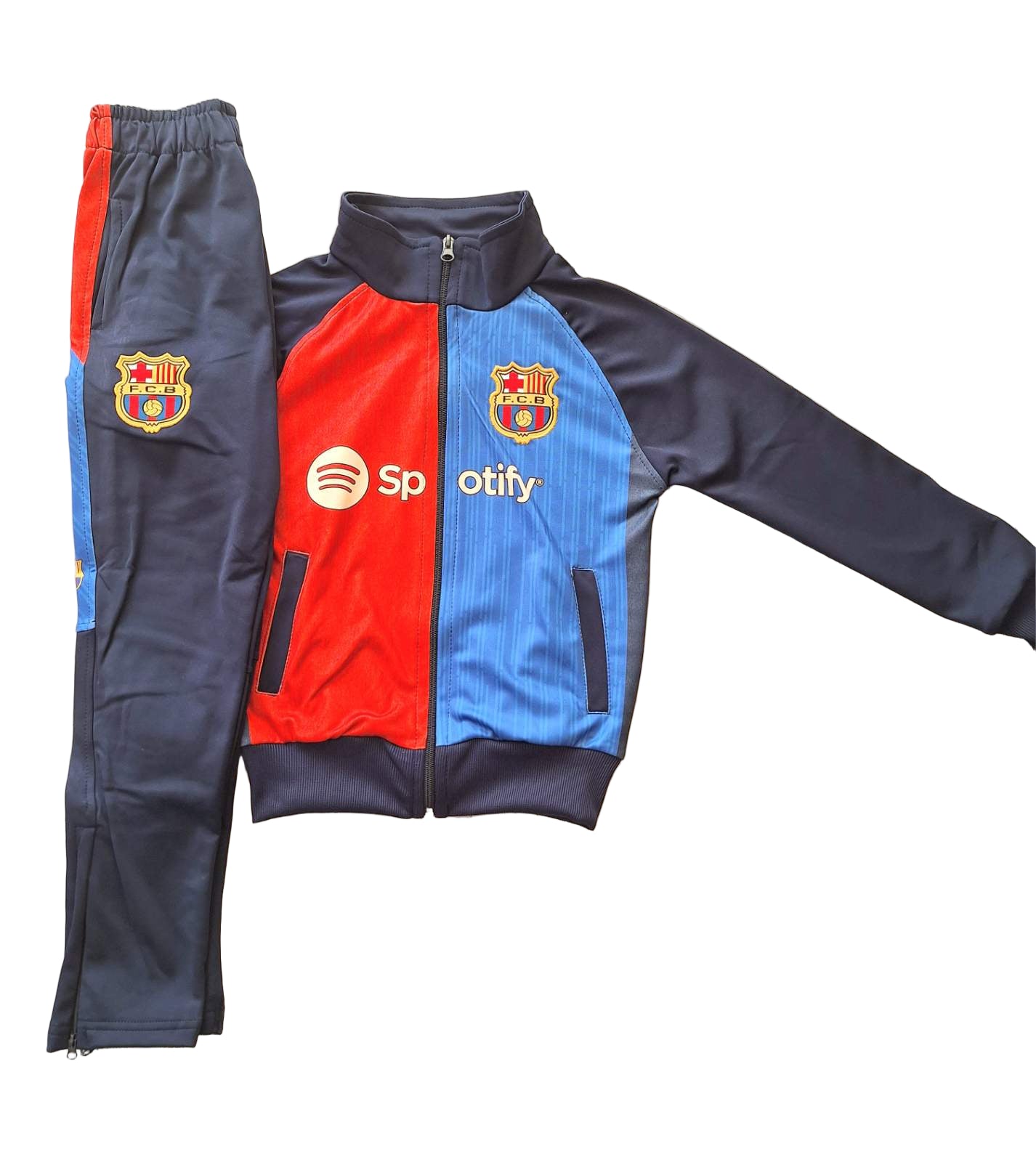 Yamal 10 New Детски спортен екип на Barcelona, Червен - син, Анцуг Ламин Ямал Барселона