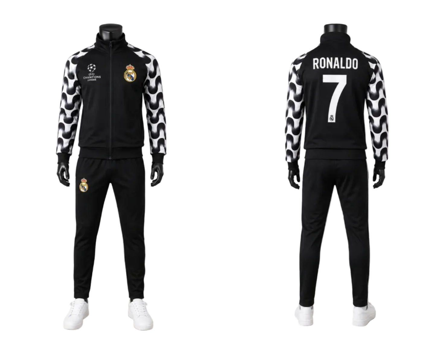CR7 New Детски спортен екип на Real Madrid, Дракон цвят Ronaldo 7, Анцуг с дълъг ръкав