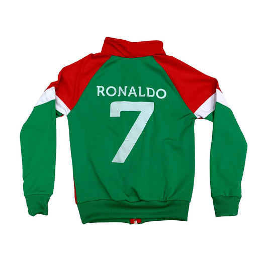 Детски спортен екип на Роналдо, Зелен, Анцуг с дълъг ръкав RONALDO Португалия